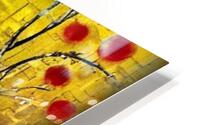 Red Flowers Abstract HD Metal print