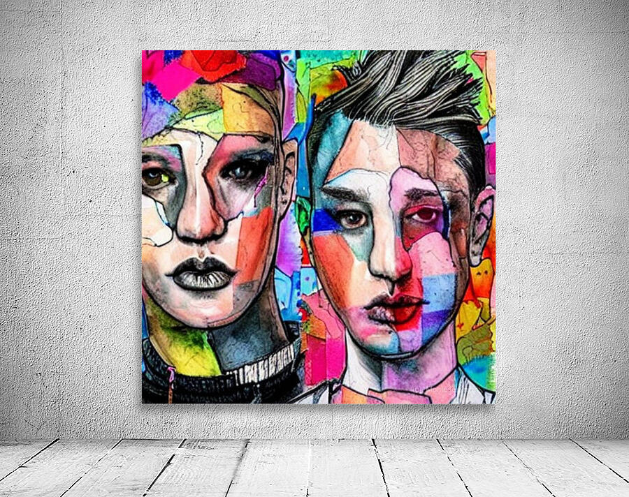 Lovers Abstract Wall Preview