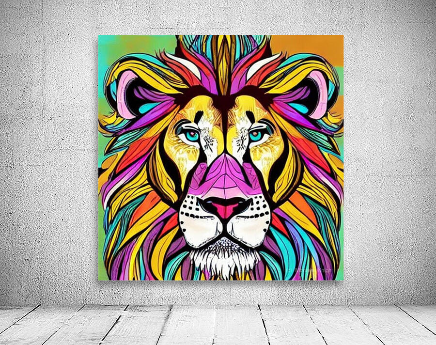 Lion n3 Abstract Wall Preview