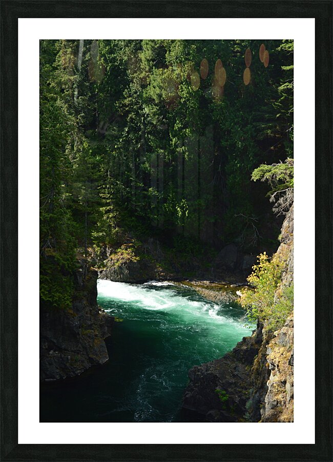 Mountain river Picture Frame print