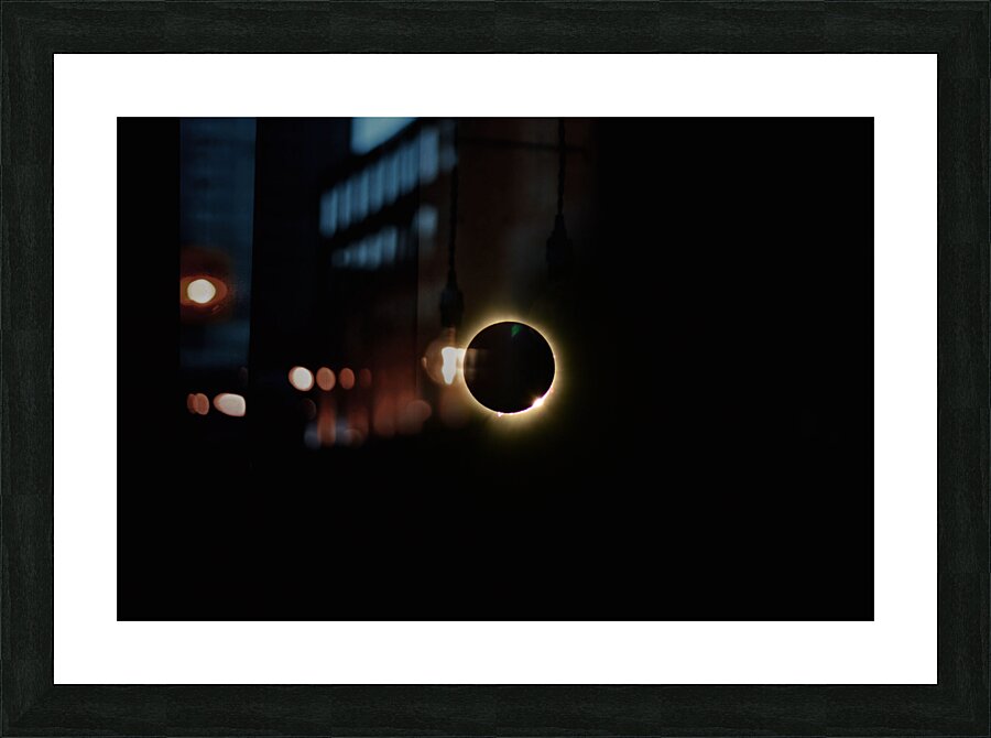 Solar eclipse 2024 Picture Frame print