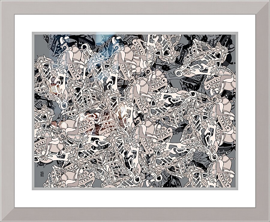 Fallen 1WG-F Picture Frame Printing