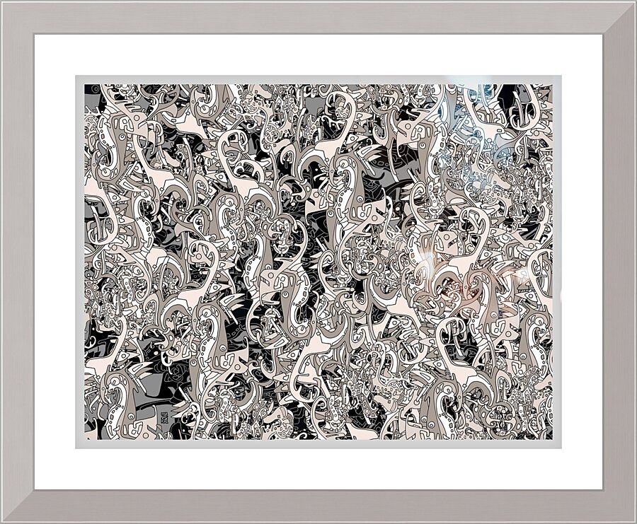 Flock 02WG-F Picture Frame Printing