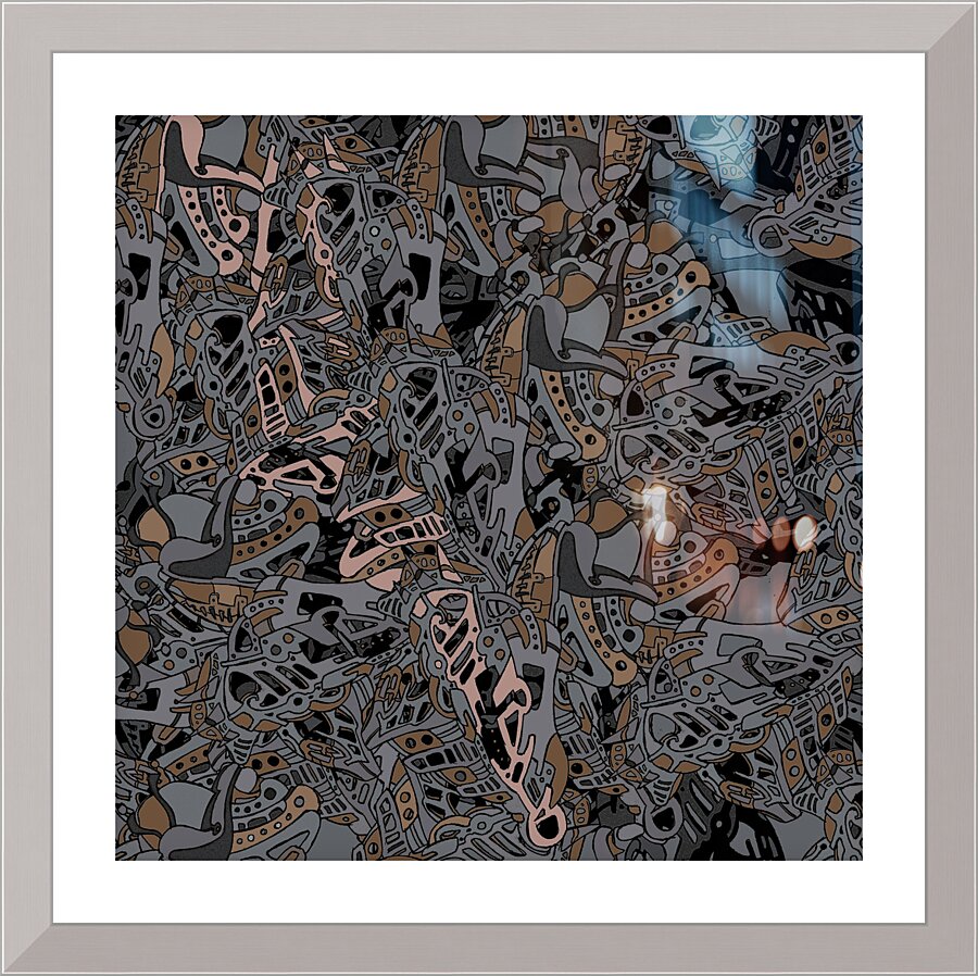 Electric Pantone Grey Gold2 CROP Cadre photo