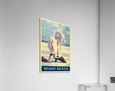 Miami Beach Poster Acrylic Print