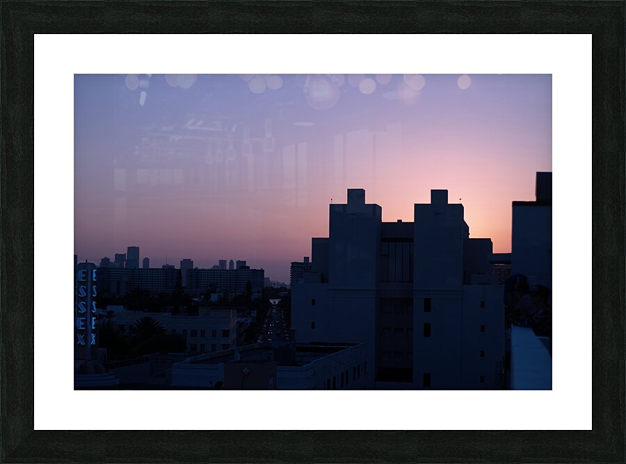 Miami Skyline Picture Frame print