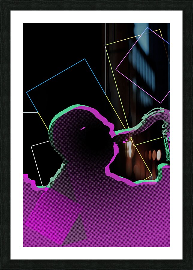 JazzPlayer Saturation Picture Frame print