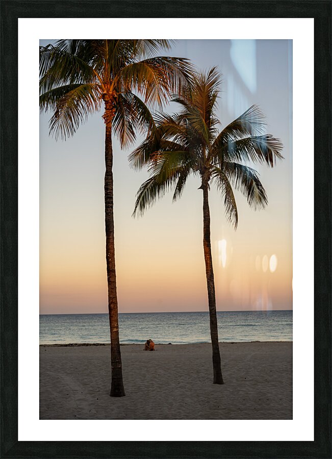 Sunset Hollywood Beach Picture Frame print