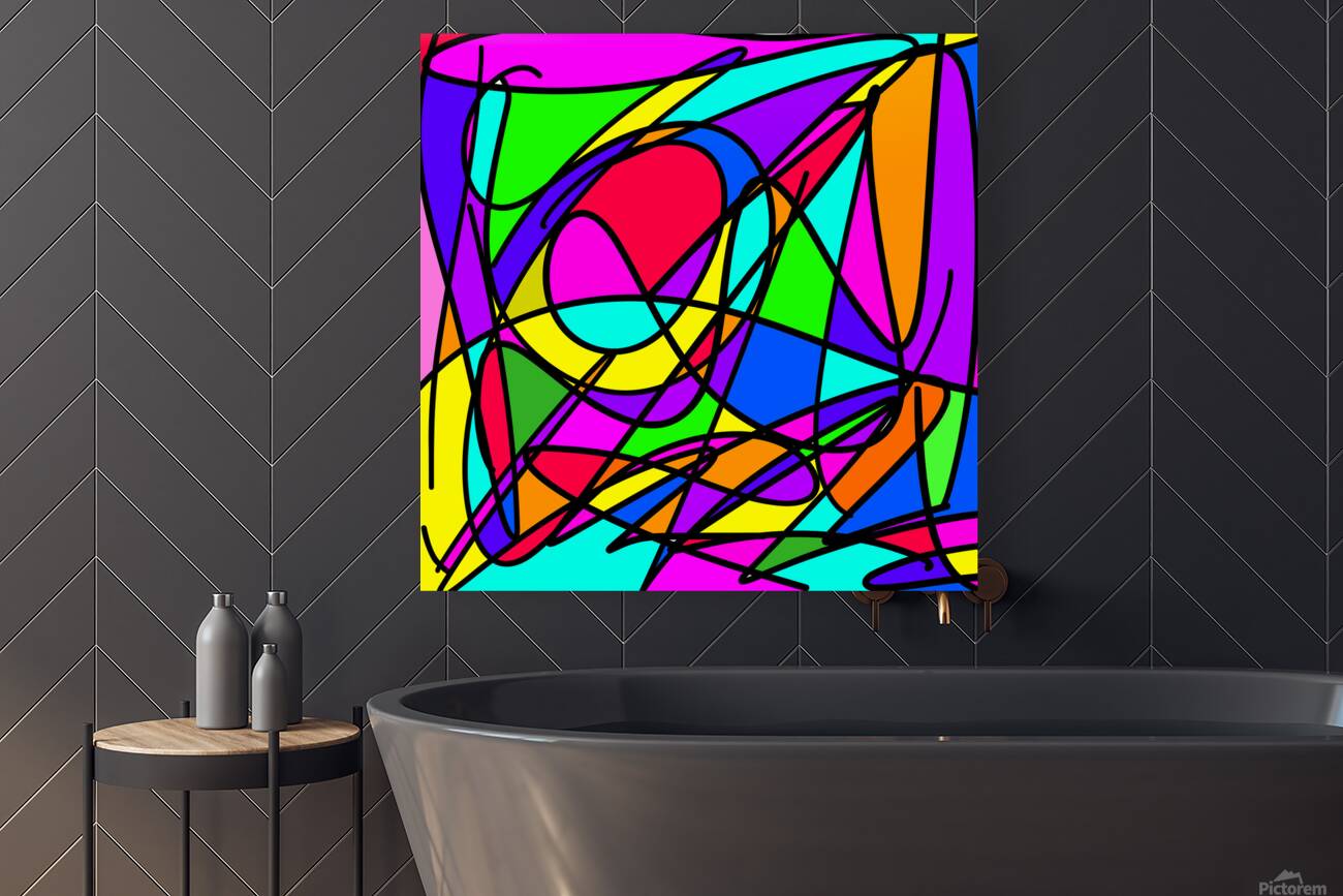 Square Stained Glass Reproduction