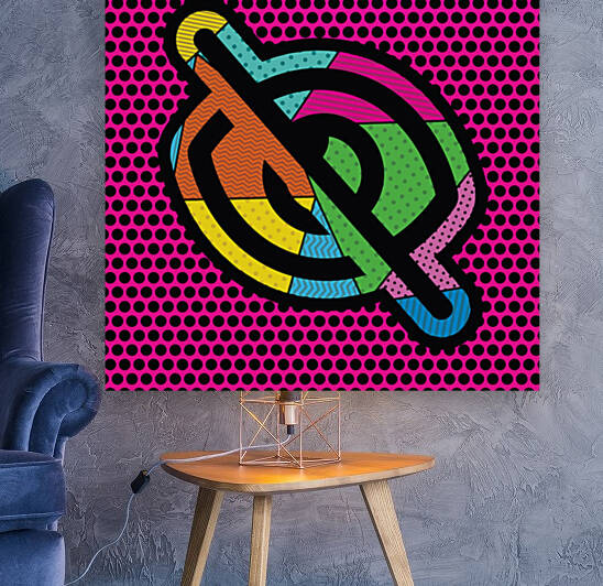 Font Awesome Blind Eye Pop Art by Art by Josh