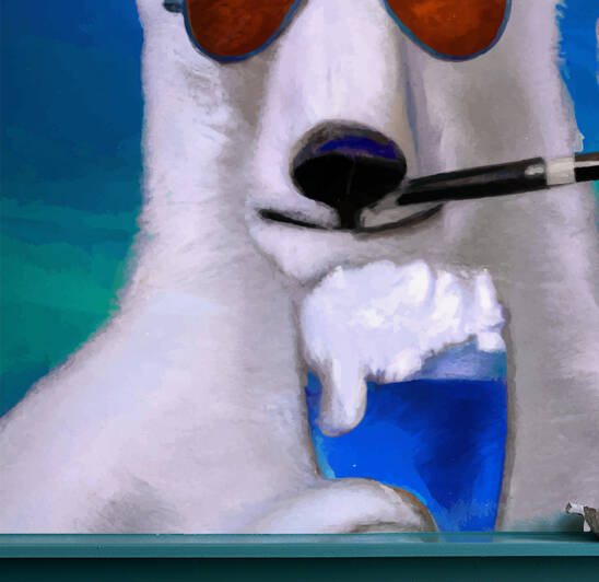 Polar Bear Vacation by Art by Josh