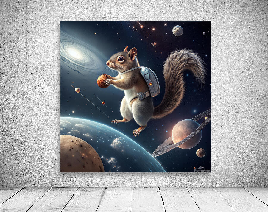 Space Squirrel Wall Preview