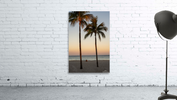 Sunset Hollywood Beach Wall Preview