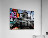 Eiffel Tower Graffiti Four Acrylic Print