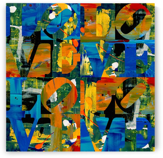 LOVE Quadrant by The Pop Art Factory