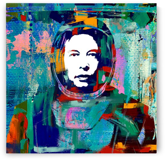 Mars Man Elon Musk by The Pop Art Factory