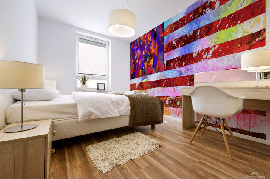 American Flag Mural print