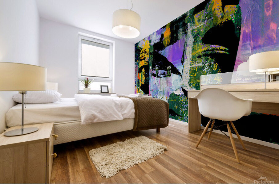 Moai Two Mural print