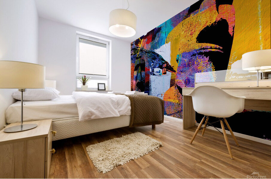Moai Five Mural print