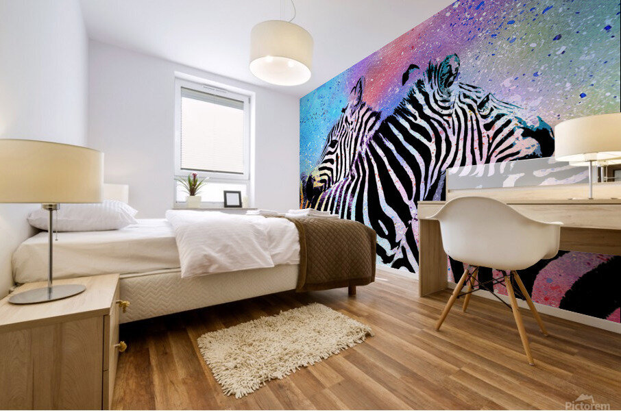 Zebras Mural print