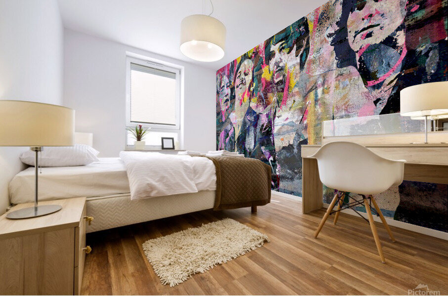 The Fab Four Mural print