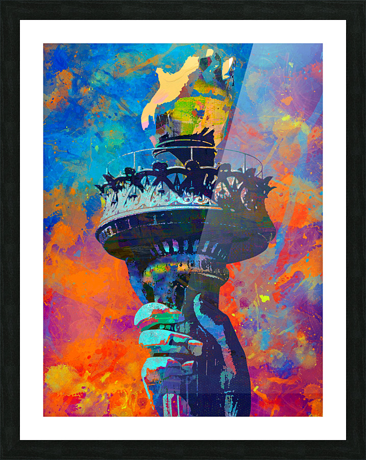 Libertys Torch Picture Frame print