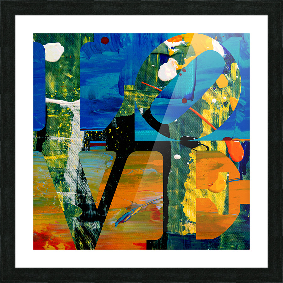 LOVE One Picture Frame print