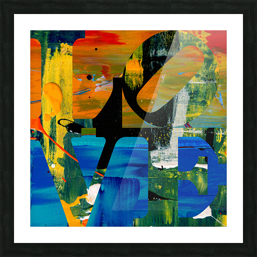 LOVE Three Picture Frame print