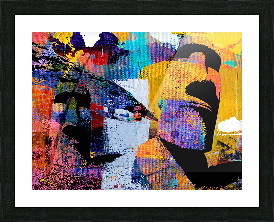 Moai Five Picture Frame print