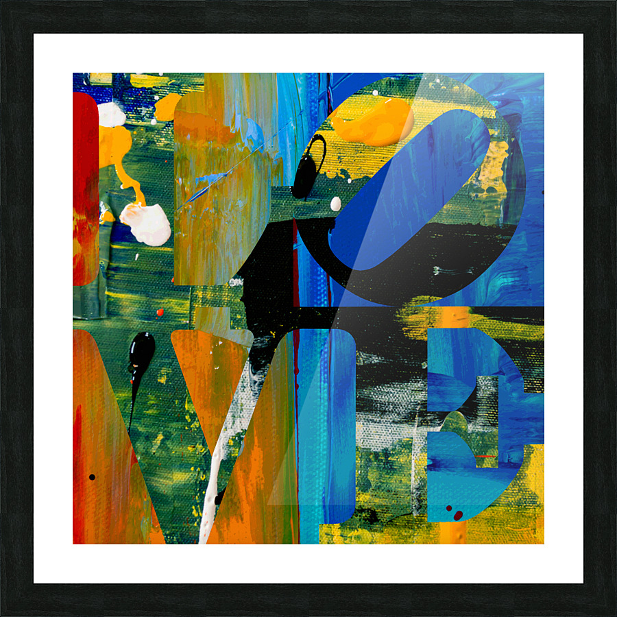 LOVE Five Picture Frame print