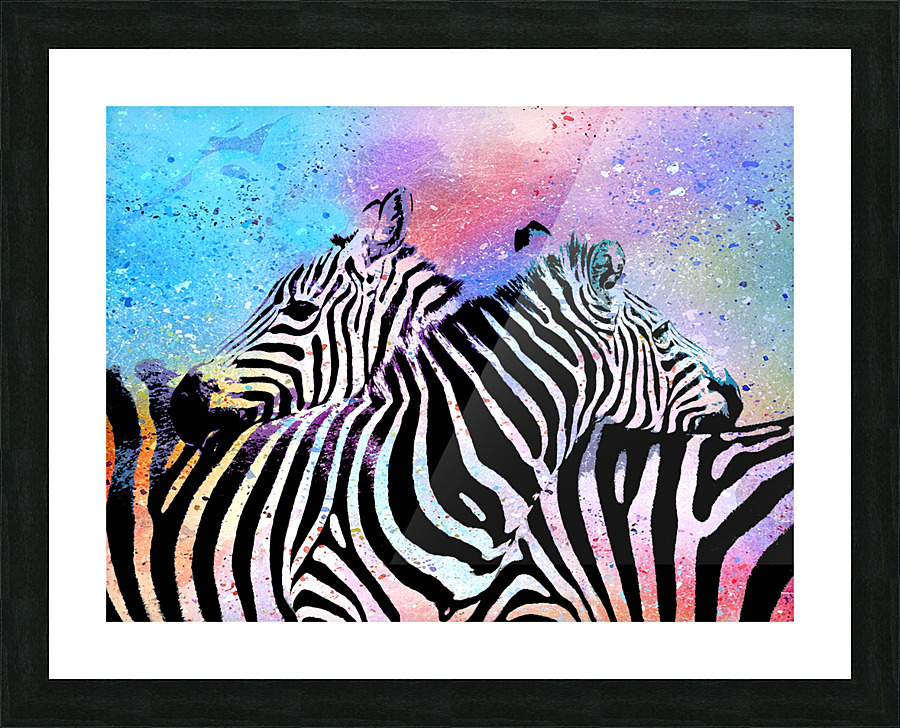 Zebras Picture Frame print
