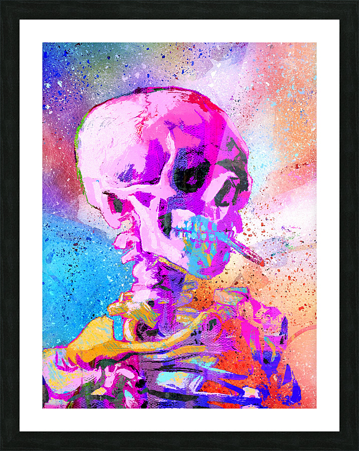 Skull Picture Frame print