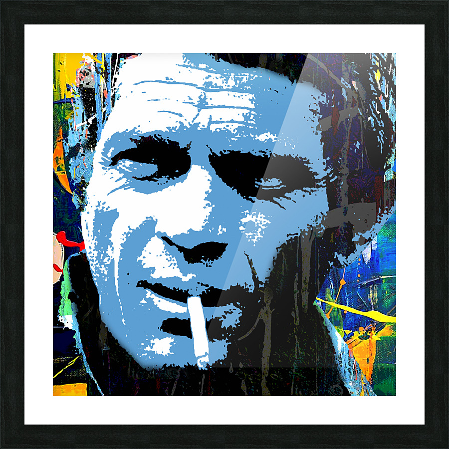 Steve Le Mans Picture Frame print