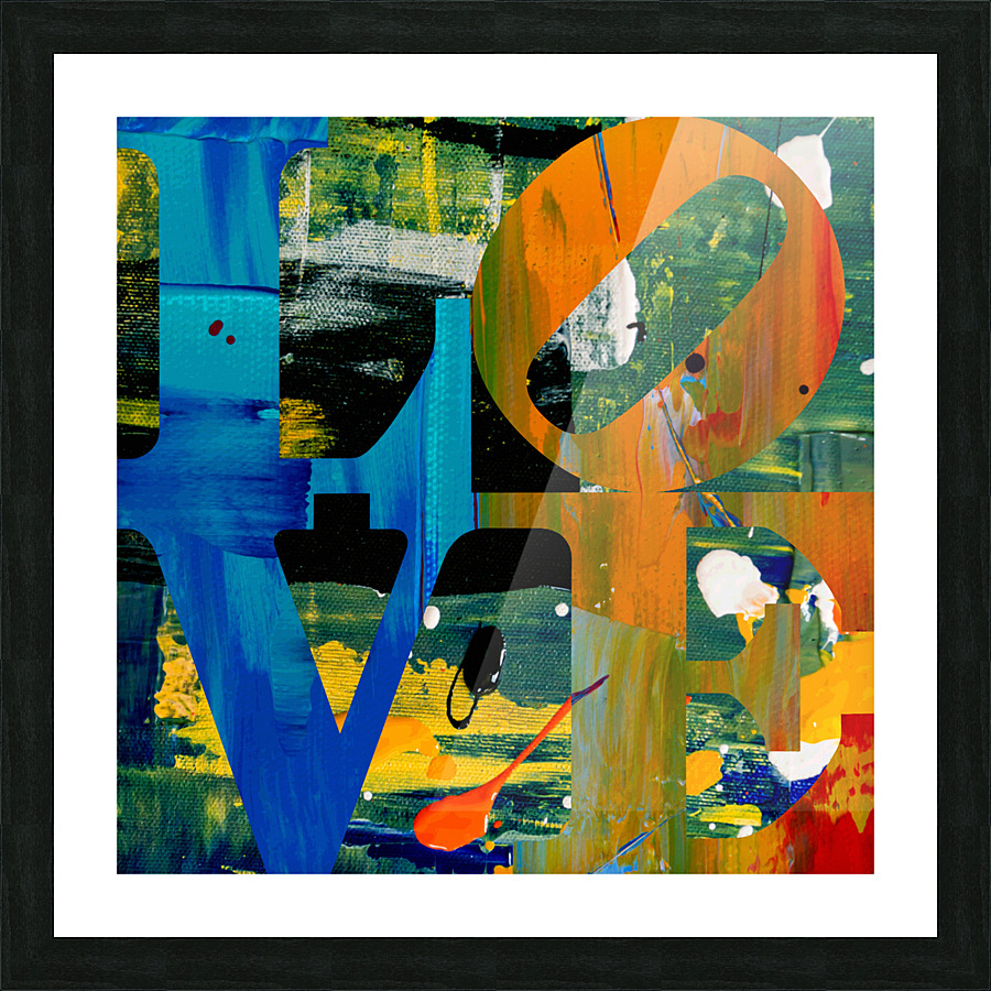 LOVE Six Picture Frame print