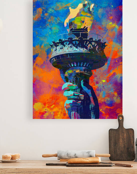Libertys Torch by The Pop Art Factory
