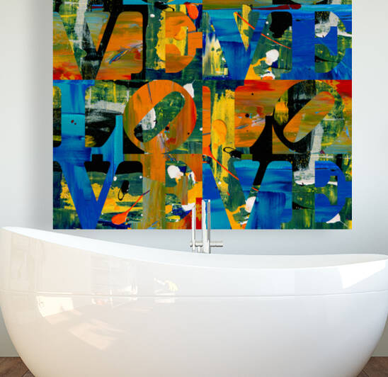 LOVE Quadrant by The Pop Art Factory