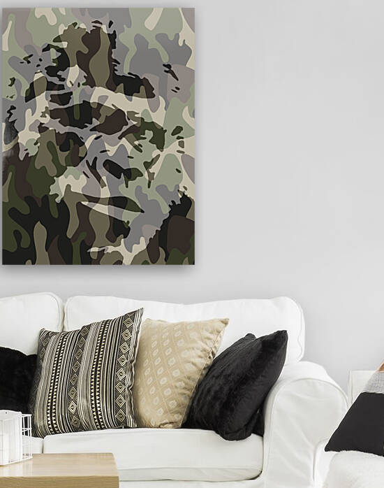 Camouflage Gorilla by The Pop Art Factory