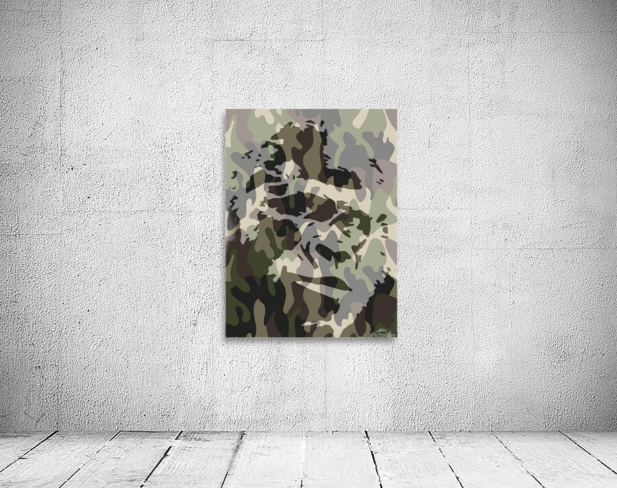 Camouflage Gorilla Wall Preview