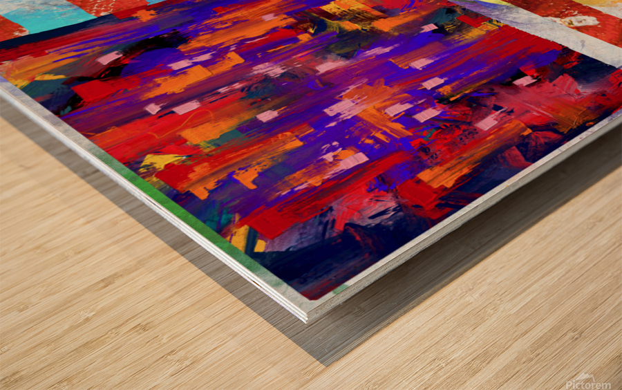 American Flag Wood print