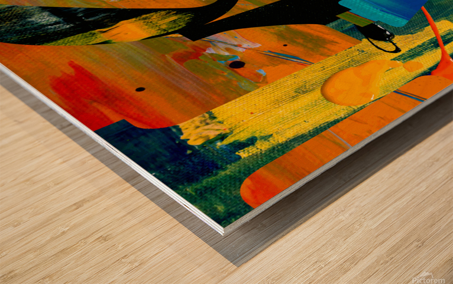 LOVE Three Wood print