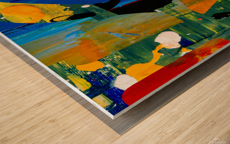 LOVE Five Wood print