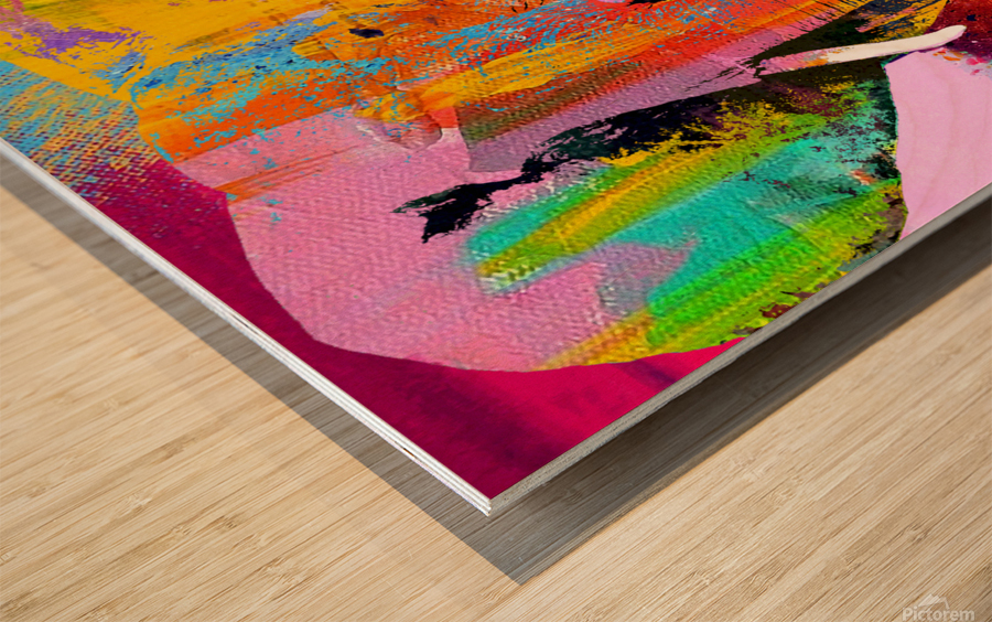 Elephant Wood print