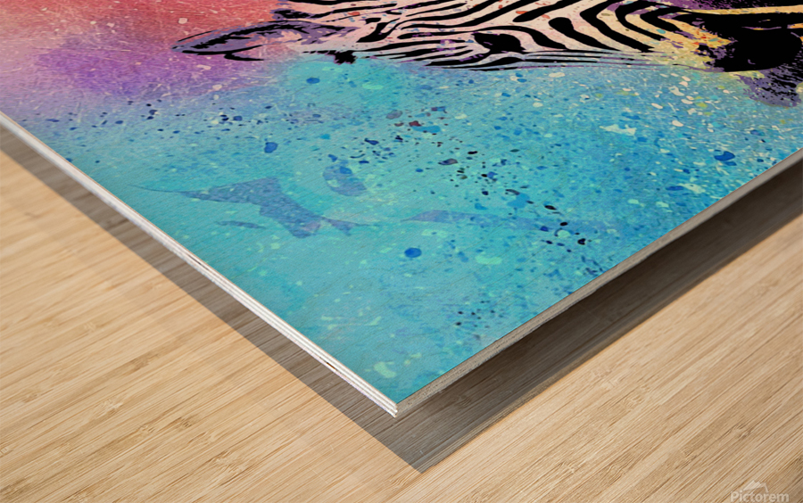 Zebras Wood print