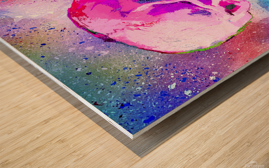 Skull Wood print