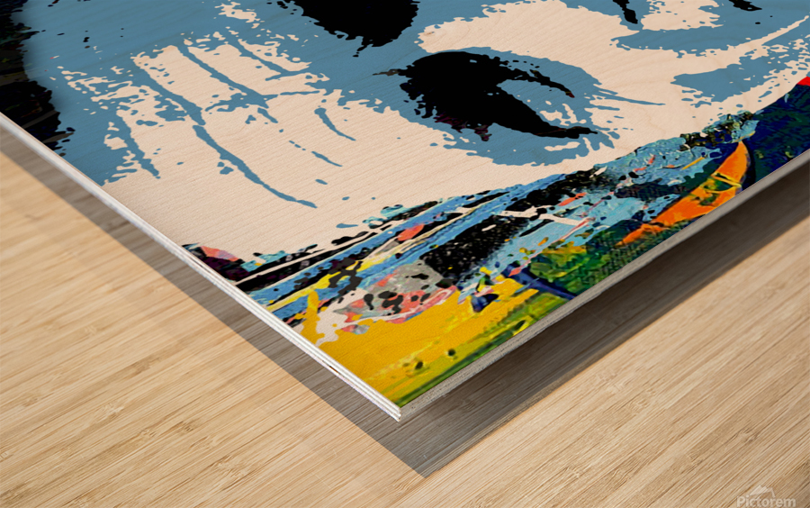 Steve Le Mans Wood print