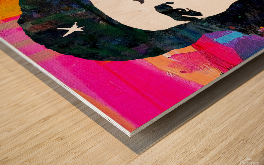 Che Wood print