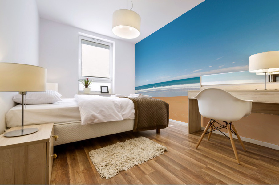 Life in beach Mural print