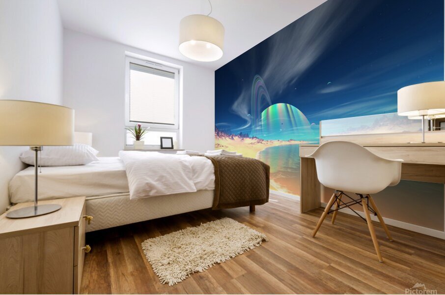 Day At The Beach Mural print