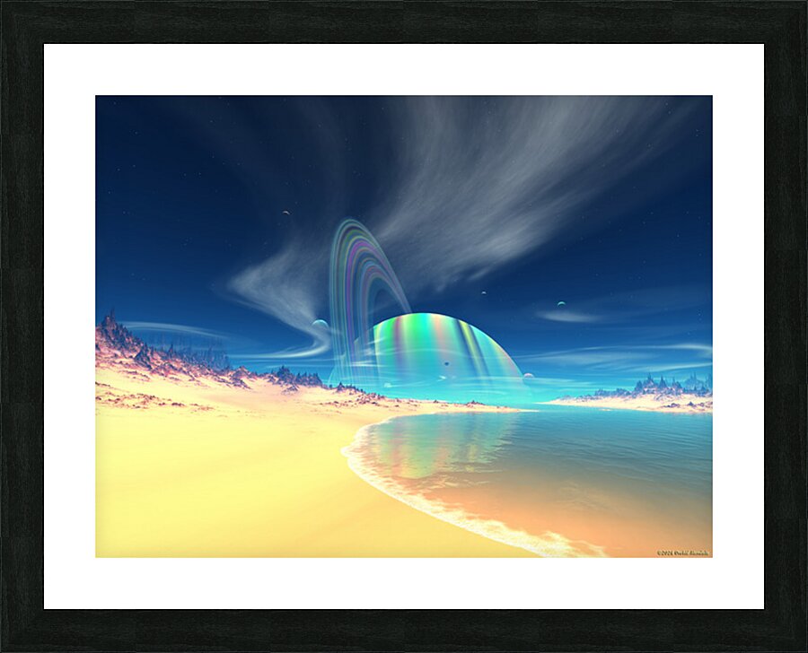 Day At The Beach Picture Frame print