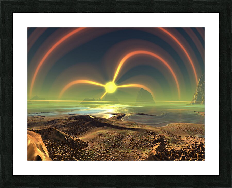 Cosmic Reflections Picture Frame print